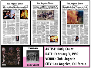 Cover photo for blog post about the hardcore rock band Body Count featuring Ice-T.