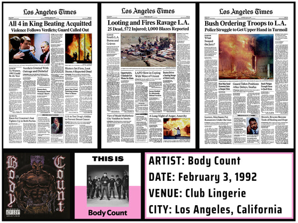Cover photo for blog post about the hardcore rock band Body Count featuring Ice-T.