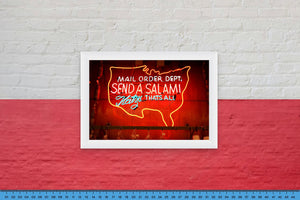 DOPEPICS : 0014 : Framed : Send A Salami